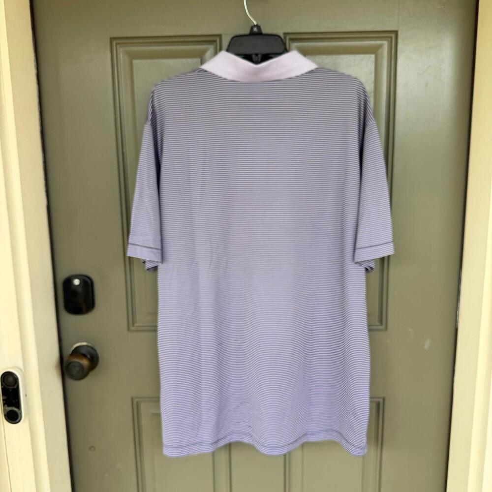 Masters Tech Purple Striped Performance Polo Mens… - image 5